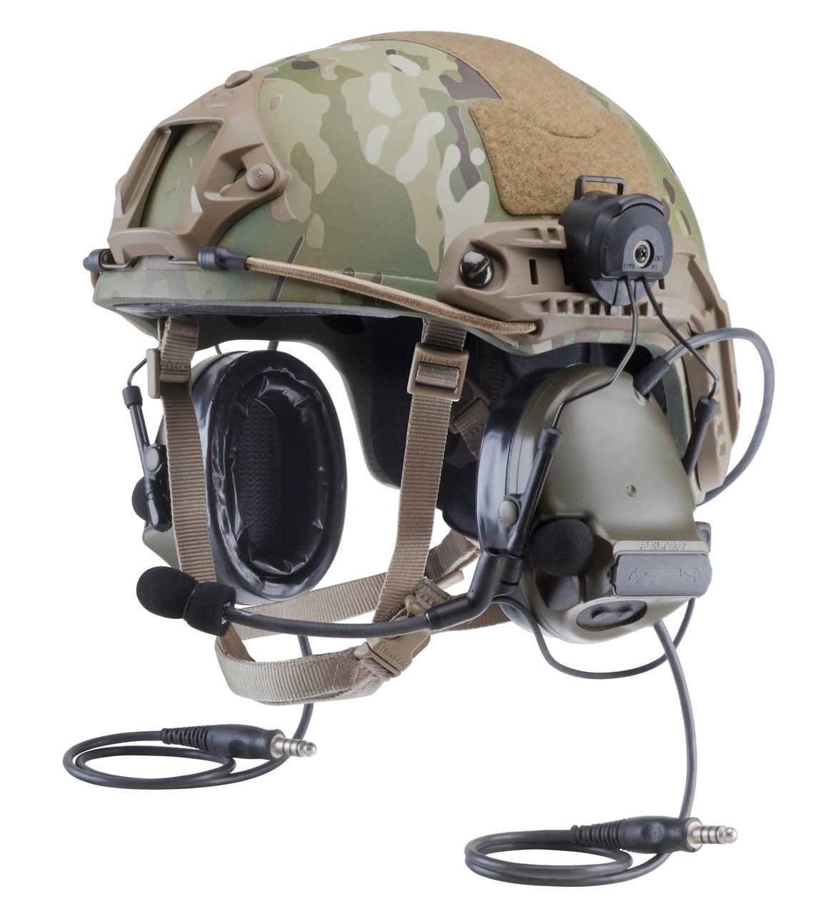 fast helmet with headset