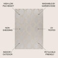 thumbnail image 4 of JONATHAN Y SOUTH BEACH 5 x 8 Area Rug, Duwun Pile Ogee Trellis Tone-on-Tone - Beige/Gray, SBH108A-5, 4 of 10
