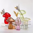 thumbnail image 3 of Creative Glass Flower Vase Delicate Mushroom-shaped Hydroponic Plant Pot For Trendy And Elegant Decor, 3 of 5
