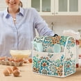 thumbnail image 6 of ZIATUBLES Stand Mixer Dust Cover Portable Appliance Cover with Top Carry Handle Compatible with 4.5-5 Quart Washable Kitchen Mixer Organizer Decor Cover, Butterfly Boho Mandala Flower, 6 of 7