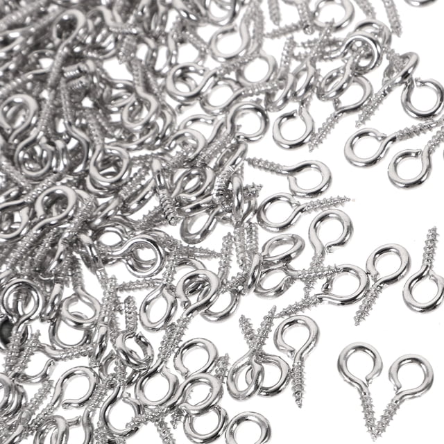 500 Pcs Mini Screw Eye Pin Peg Jewelry Making Findings for Crafting