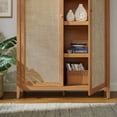 thumbnail image 4 of Modway Calista 79" Tall Wide Rattan Arched Storage Cabinet in Natural, 4 of 9