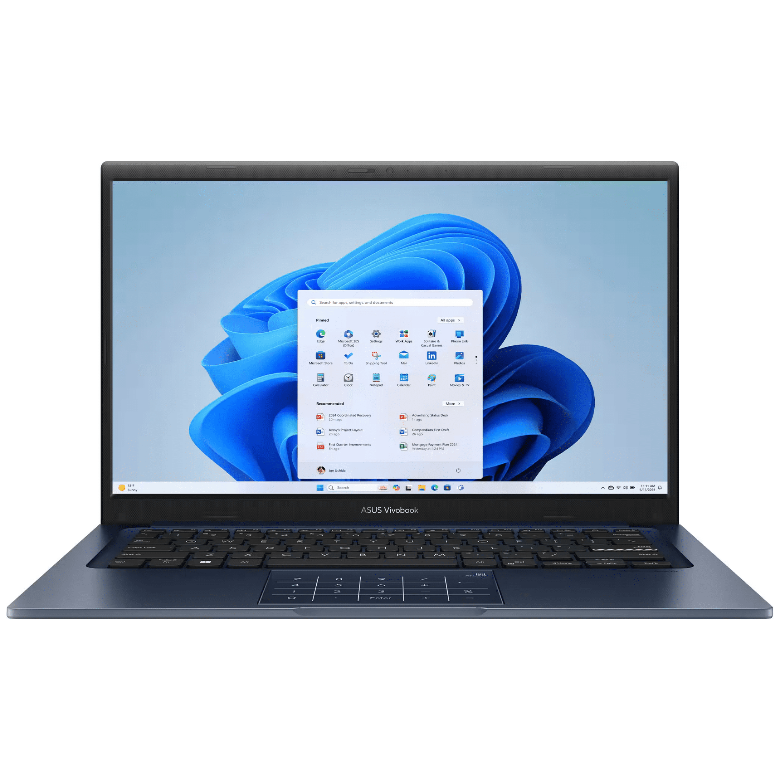ASUS Vivobook Laptop, 14" FHD Display, Intel Core i3-1315U, 16GB Memory, 512GB PCIe SSD, Ultra Thin & Light, Quiet Blue