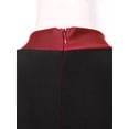 thumbnail image 5 of TiaoBug Women Shiny Rhinestone Gymnastics Leotard Bodysuit Full Length Figure Skating Jumpsuit Burgundy XXL, 5 of 7