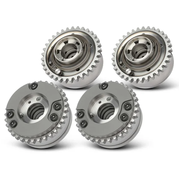 Woudy 4x Intake and Exhaust Camshaft Adjuster VVT Gears, for Jeep Grand Cherokee Wrangler Gladiator, Dodge Durango, Chrysler Pacifica, Ram 3.6L V6 2016-2025, Replace 5047785AE 5048043AB
