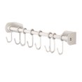thumbnail image 4 of Kitchen Utensil Wall Holder, 201 Stainless Steel Kitchen Utensil Rack with 8 Hooks for Spatula 40cm Single Bar, 4 of 8