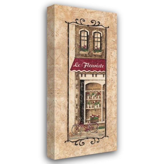 Maria Donovan 15x32 Gallery Wrapped Canvas Wall Art Titled - Le Fleuriste