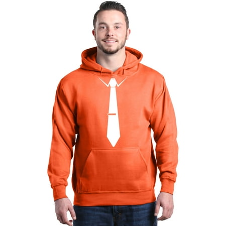 Tux Sweatshirt - Shop4Ever Men's White Tie Tuxedo Suit Party Costume Hooded Sweatshirt Hoodie