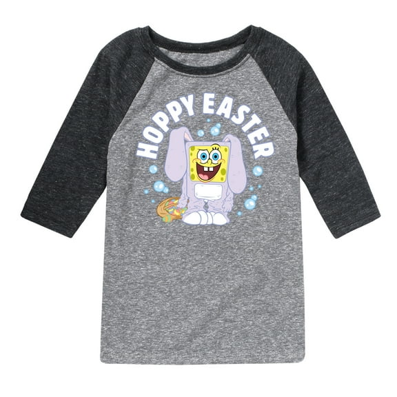 SpongeBob Squarepants - Hoppy Easter - Toddler And Youth Raglan Graphic T-Shirt