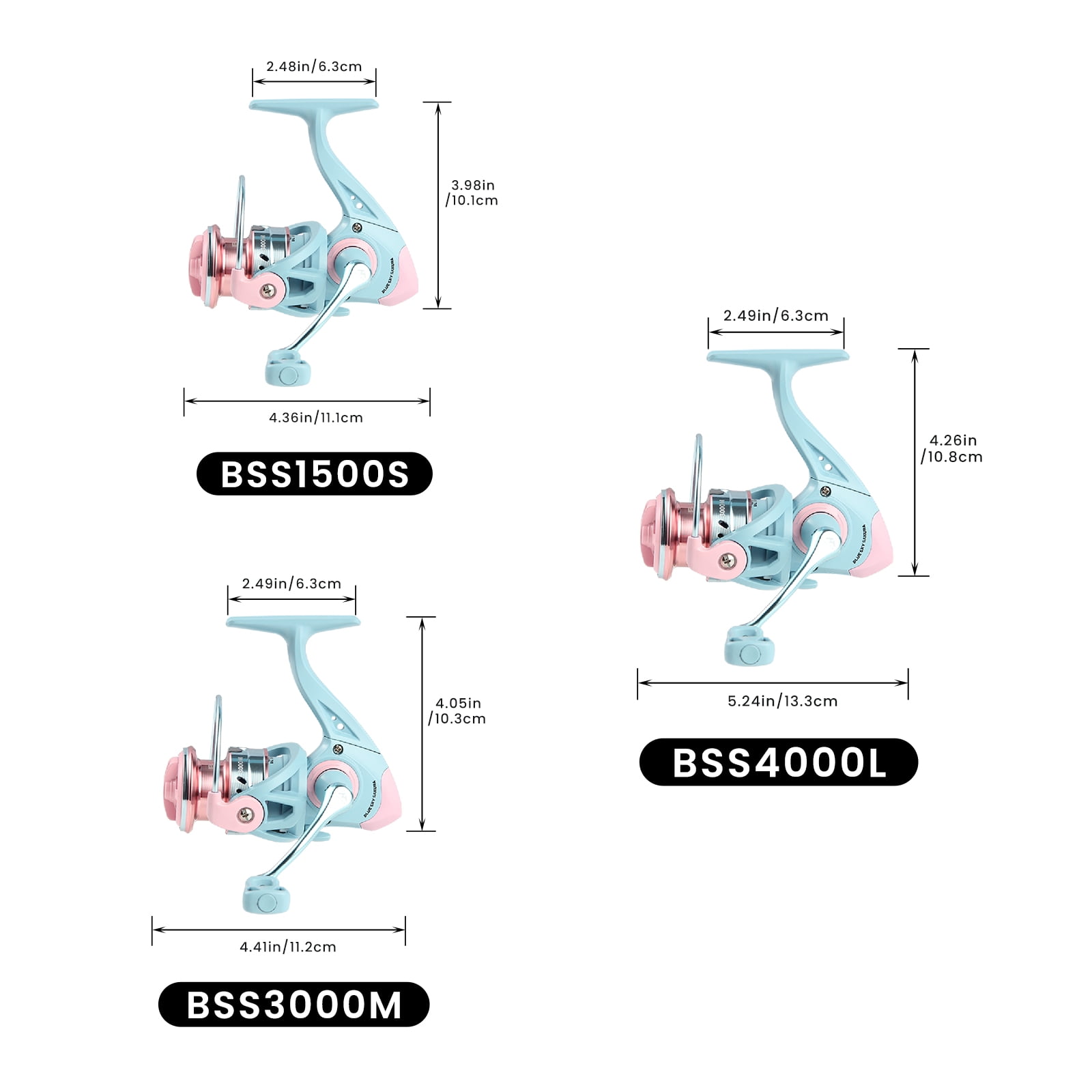 HAUT TON 1500-4000 Spinning Fishing Reel 5.2:1 GearRatio Max Drag 8kg Smooth And Sensitive For Long Distance Casting