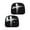 A, variant on Stylish Skull Print Car Seat Headrest Covers Halloween Decoration Removable Car Interior Accessories