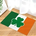 thumbnail image 6 of Door Mat 23.6"x15.7" Welcome Mat Front Floor Mats, Non Slip Indoor Carpet/Absorbent Outdoor Shoes Scraper, St. Patrick''s Day Irish Flag Cultural Day Clover Low-Profile Rugs Doormats for Entryway, 6 of 6