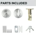 thumbnail image 3 of Decor Mo 1 Side Keyed Deadbolt Lock,Single Cylinder Dead Bolt, Satin Nickel, 1 Pack, 3 of 7