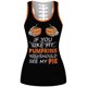 thumbnail image 5 of Conjunto de camisetas sin mangas de Halloween para mujer Pantalones cortos de cintura elástica con estampado de calabaza Fridja fhjkhfk456257, 5 of 7