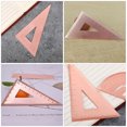 thumbnail image 4 of LOLIPPYY Angle Measuring Ruler Triangular Draft Ruler Copper for Office Work 1Set, 4 of 6