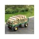 thumbnail image 2 of 900-lbs heavy-duty garden cart con removable mesh sides steel utility wagon con adjustable handles y 10-pulgada pneumatic tires para outdoor lawn camping y farm yard use, 2 of 4