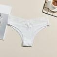 thumbnail image 2 of vigerkar Women's Sexy Panties Lace Knickers Panty Soft Briefs (White, L), 2 of 4