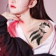thumbnail image 4 of Tatuajes temporales para mujeres, pegatinas de tatuajes de flores falsas para adultos, 20 hojas, 4 of 6