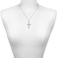 thumbnail image 2 of Delight Jewelry Stainless Steel Jeremiah 31:3 - Everlasting Love Engraved Cross - Silvertone Class of 2026 Delicate Bar Necklace, 18.75", 2 of 4