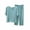 Light Blue, variant on SHTXOZHI Women's Ruffle Pajama Set Solid Color Comfortable Cropped Pants Soft Breathable Short Sleeve Sleepwear