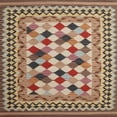 thumbnail image 1 of Ahgly Company Indoor Square Contemporary Chestnut Brown Abstract Area Rugs, 5' Square, 1 of 6