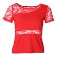 thumbnail image 1 of Blusa de Manga Corta para Mujer, de Salón La, Tango, para s - Rojo, L Rojo l Sunnimix Vestido de baile, 1 of 8