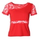 thumbnail image 1 of Blusa de Manga Corta para Mujer, de Salón La, Tango, para s - Rojo, L Rojo l Sunnimix Vestido de baile, 1 of 8