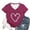 Purple, variant on Womens Shirts Blouses Graphic Print Fashion Short Sleeve Soft Petite Clothing for Women,Purple,S