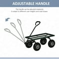 thumbnail image 4 of Outsunny Chariot de Jardin Robuste, Capacité de 330 Lb, Noir, 4 of 9