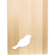 Thin Panel Basswood 12 Inch X 9 Inch X0.38 Inch-Silhouette Bird