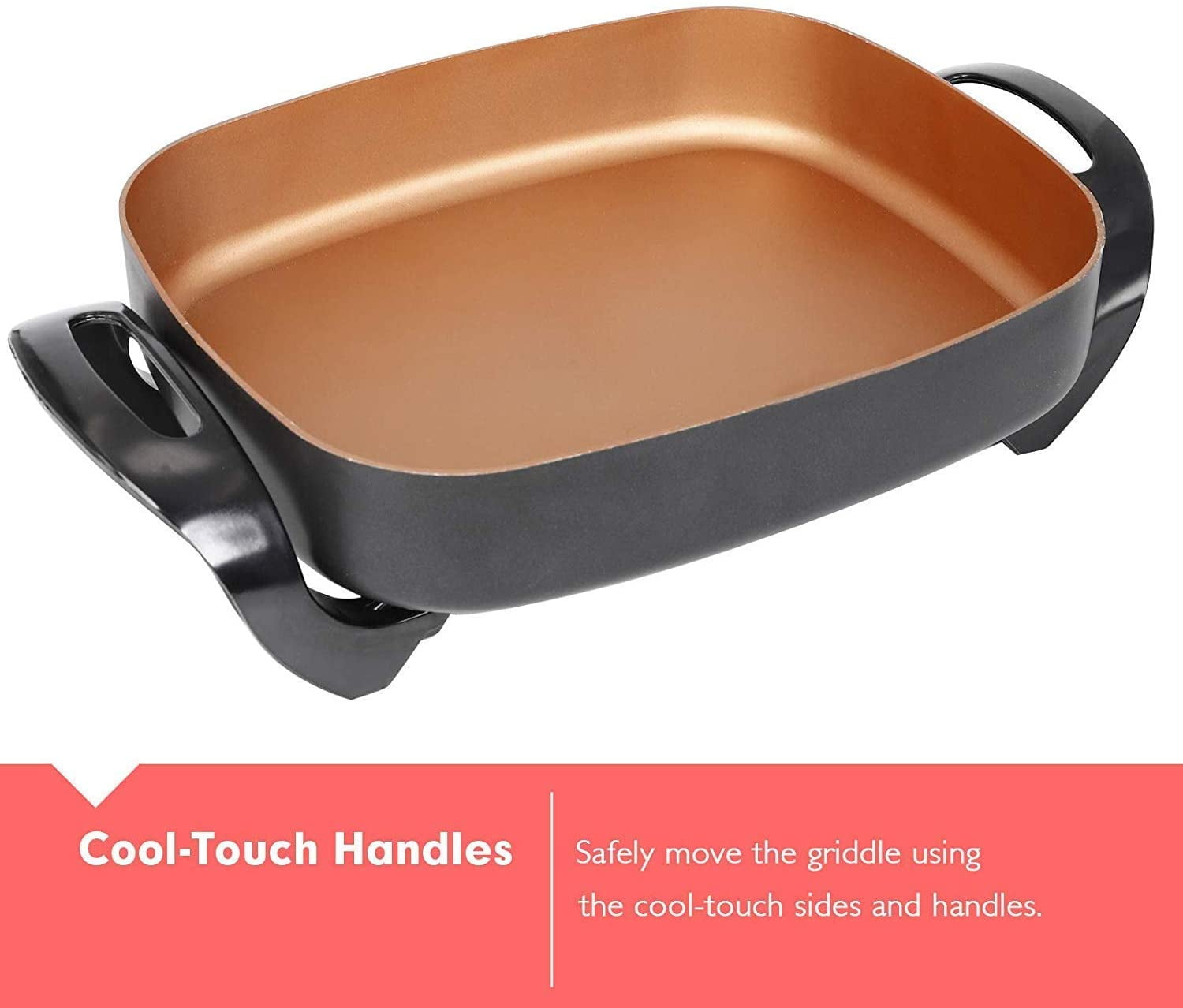 Caynel 16 Inch Nonstick Electric Skillet Jumbo