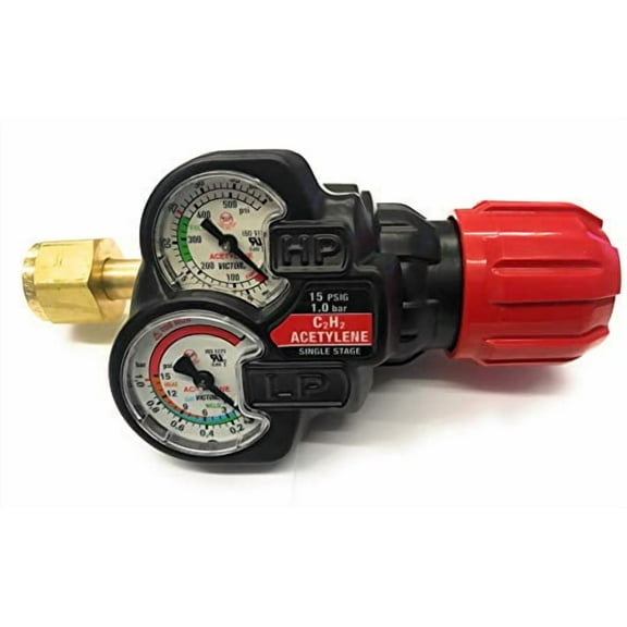 ESS3 Series Gas Regulator, 2 to 15 psi, 3.60", Acetylene