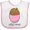 White and Pink, variant on Inktastic Little Spud Pink Boys or Girls Baby Bib