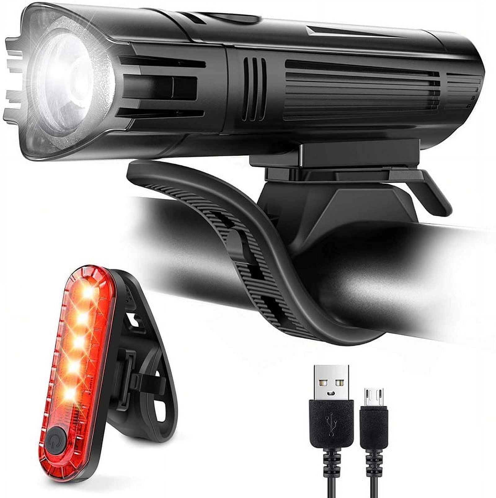 Busatia Ultra Bright USB Rechargeable Bike Light Set photo 1