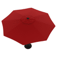 thumbnail image 3 of HOMETRENDS 9 ft. Round Push-Up Market Patio Umbrella, Salsa, 3 of 9