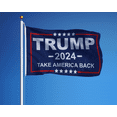thumbnail image 2 of Vispronet 3ft x 5ft Trump Take America Back Flag – Republican Flag for Home & Lawn, Indoor/Outdoor Maga Flag, Flag Only, 2 of 6