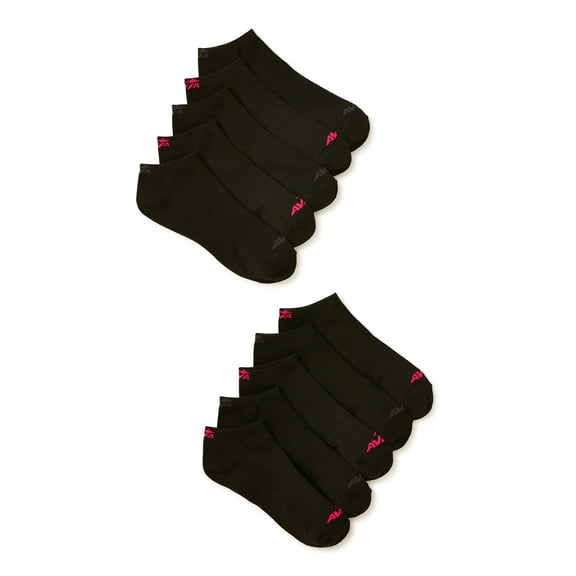 Avia Women's Lightweight Performance Low Cut Socks, 10-Pack
