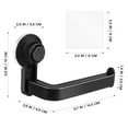 thumbnail image 3 of WRISTBIQUE Over Toilet Paper Holder Tissue Holder Modern 1Set 5.7X3.9X2.6in, 3 of 10