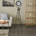 thumbnail image 3 of DecMode 57" Black Metal Antique Weathered Tripod Floor Clock, 3 of 14
