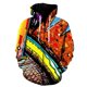 thumbnail image 3 of Sudadera con capucha y cremallera con patrón abstracto artístico para hombre, sudadera con capucha informal de manga larga con estampado geométrico 3D colorido, sudaderas Harajuku, 3 of 5