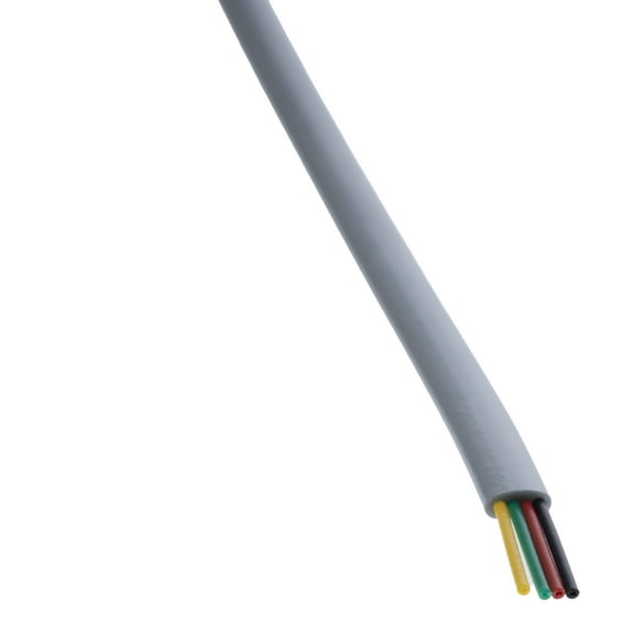 CableWholesale's Bulk Phone Cord, Silver Satin, 28/4 (28 AWG 4 Conductor), Spool, 1000 foot