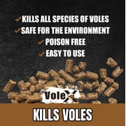 MoleX Mole Killer Bait Pellets for Moles – Poison Free, Pet and Wildlife Safe | Outdoor Use Pellets | 8 oz. Bag - 620204-6D