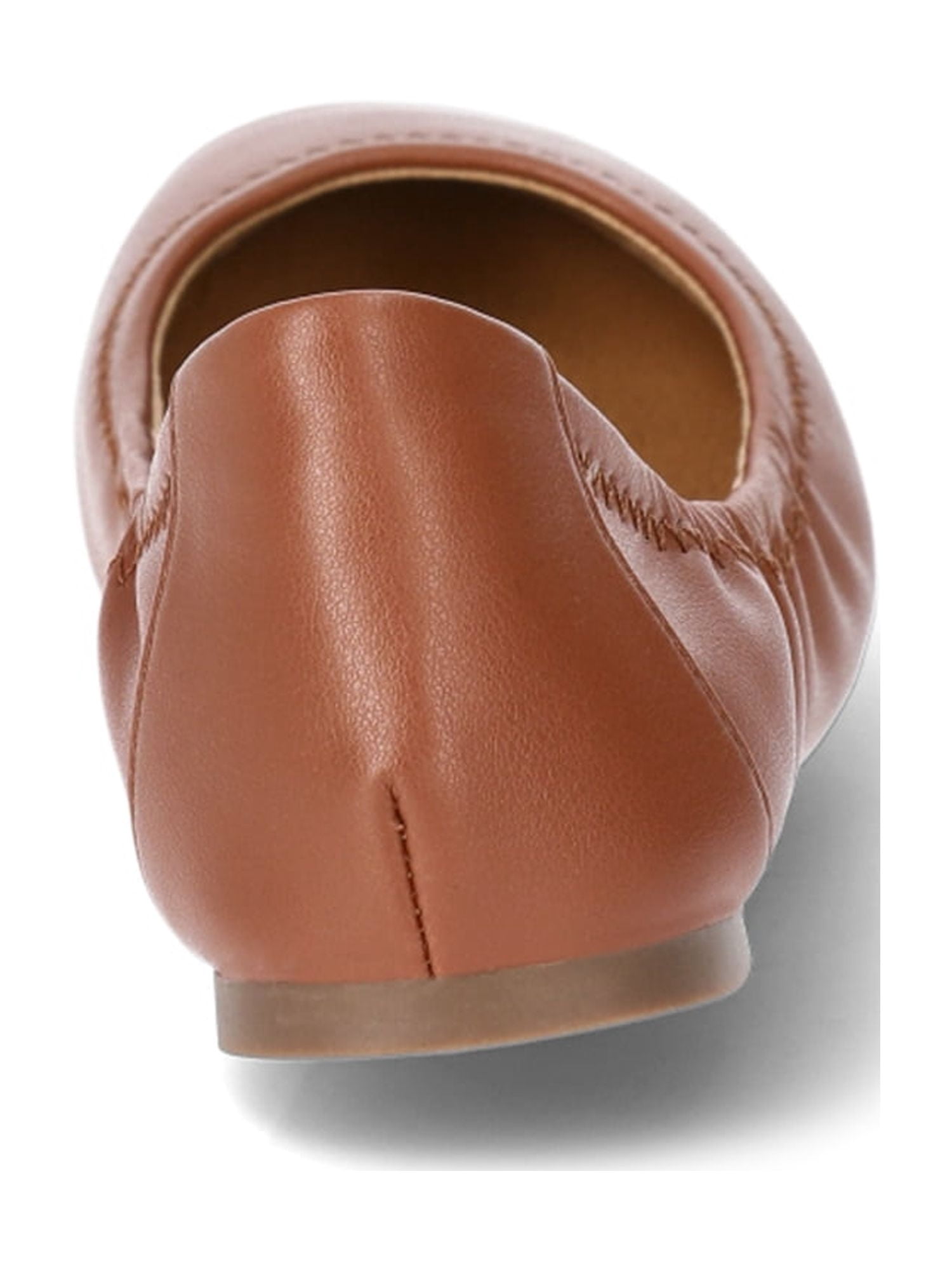 Time and Tru Women's Scrunch Ballet Flats, Wide Width Available