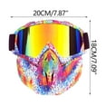 thumbnail image 2 of Qholemyo Snow Goggles Motorcycle Helmet Goggles Mask Outdoor Riding Windproof Goggles, Matching Motorcycle Face Mask, Essential Biking Gear For Windproof Protection, 2 of 2