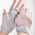 thumbnail image 4 of NIBOLOG 1 Pair Fitness Gloves with Fastener Tape Half Finger Shock-absorbing Breathable Strength Training Cycling Sports Gloves, 4 of 7