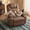 GS Brown, variant on Furmax 360° Massage Swivel Rocker Recliner Single Manual Reclining Chair Sofa Modern Small Recliner Chair for Living Room,Nursery,Linen Gray