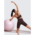 thumbnail image 3 of Sujetador deportivo CRZ YOGA Strappy Longline para mujer Hot Fudge Brown, 3 of 5