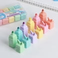 thumbnail image 3 of Yhmxh 4 Colors Cute Rabbit Mini Highlighter Pen, Aesthetic Pastel Colored Highlighters Markers Highlighters, Macaron Colors Chisel Tip, Cartoon Marker Pens for Study Notes Office, DIY Crafts, 3 of 6