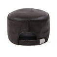 thumbnail image 3 of Men Cowhide Hat Winter Warm Outdoor Protect Ear Real Leather Adjustable Baseball Cap ,Fashion, 3 of 4