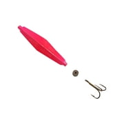 Buzz Bomb Wide Fishing Jig Lure, Hot Pink, 4"